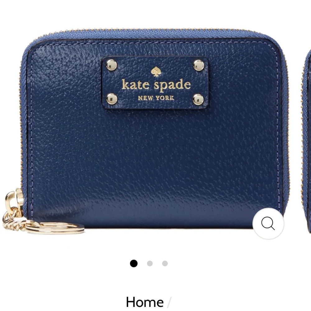 Kate Spade Wellesley Dani Coin Purse Card‎ Holder Burgundy Used Great Condition